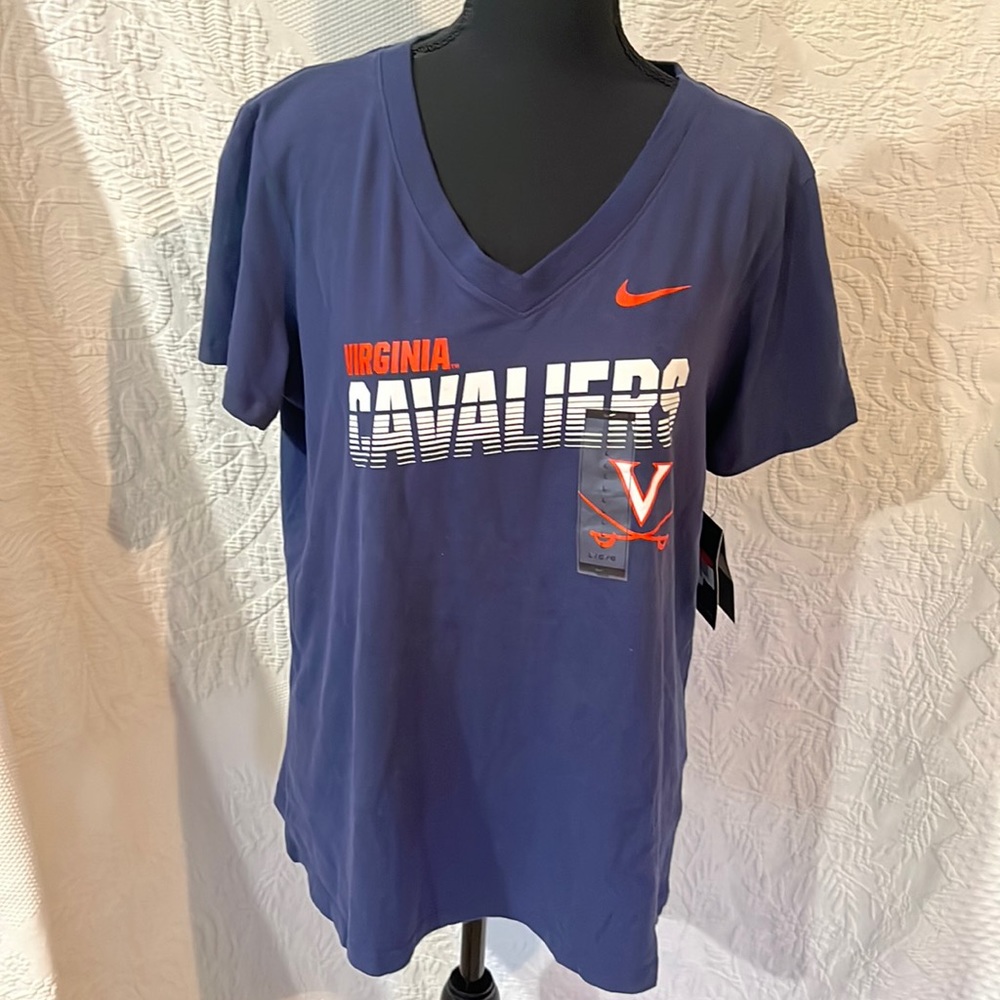 Nike Virginia‎ Cavaliers t shirt, size large, NWT